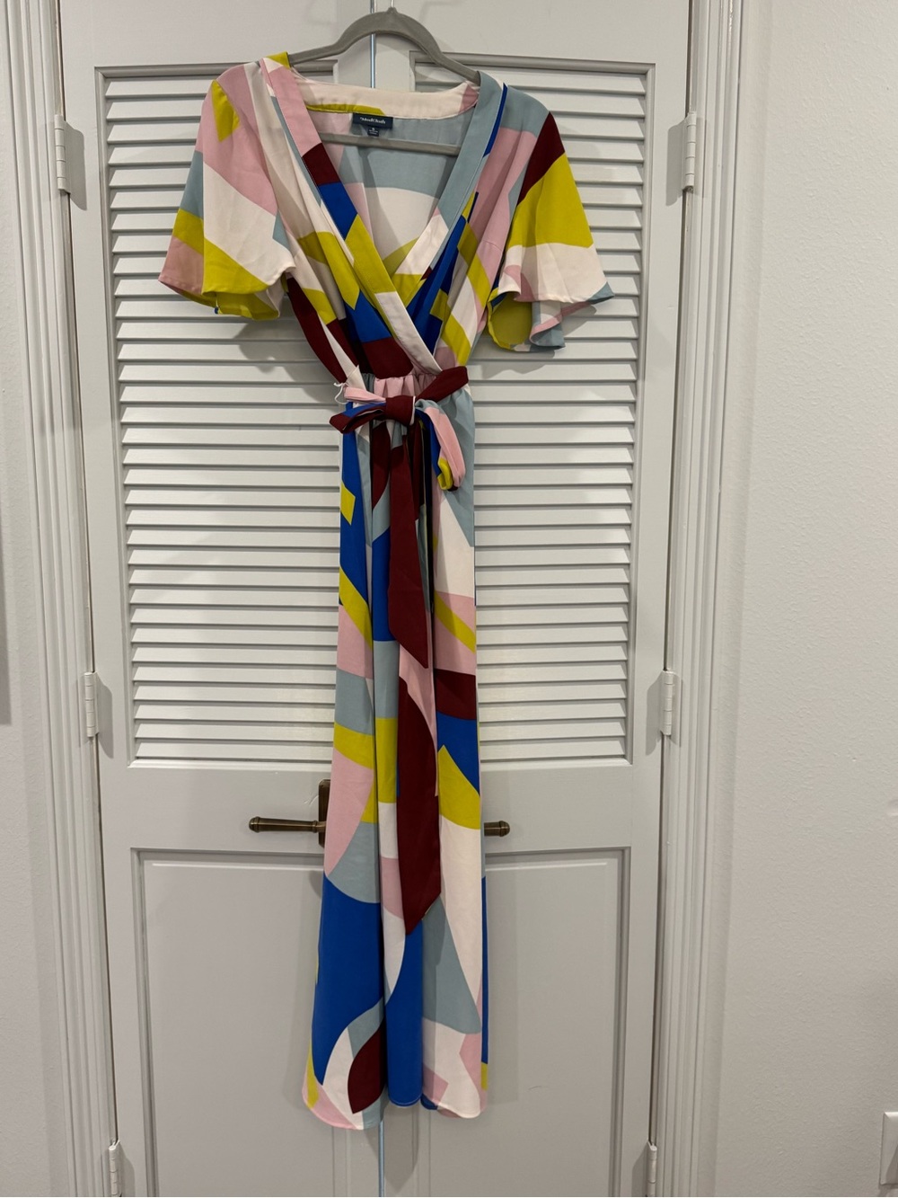 Mod Cloth Multi-Color Wrap Maxi Dress - Women